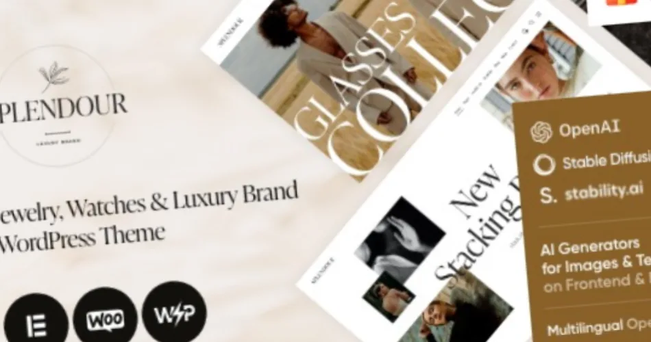 Splendour Jewelry & Watches WordPress Theme