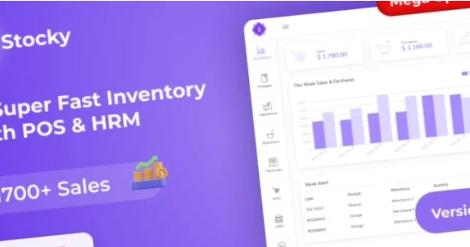 Stocky POS with Inventory Management & HRM