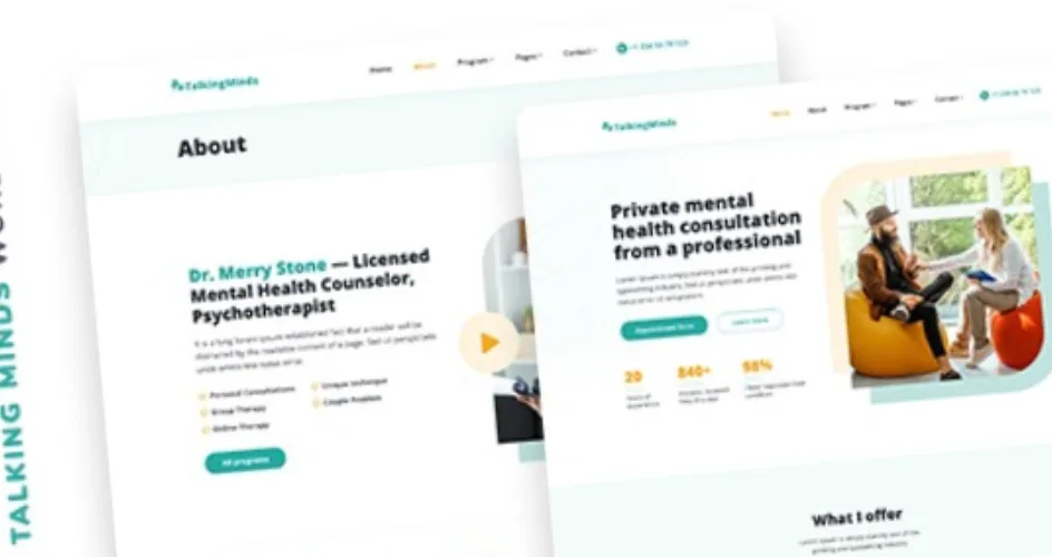 Talking Minds Psychotherapist WordPress Theme