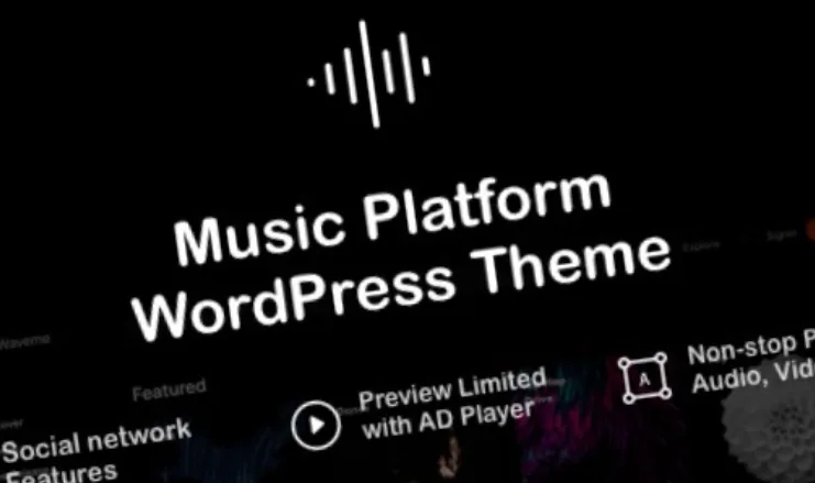 Waveme Music Platform WordPress Theme