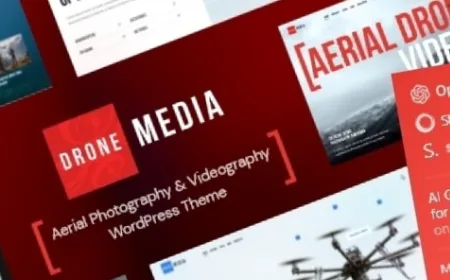 Drone Media (v2.2.1) Aerial Photography & Videography WordPress Theme