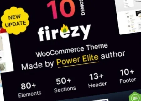 Firezy WP (v3.3.1) Elementor Multi-purpose WooCommerce Theme