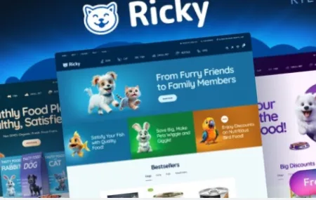 Ricky (v2.26) Pet Shop & Care WooCoomerce Theme