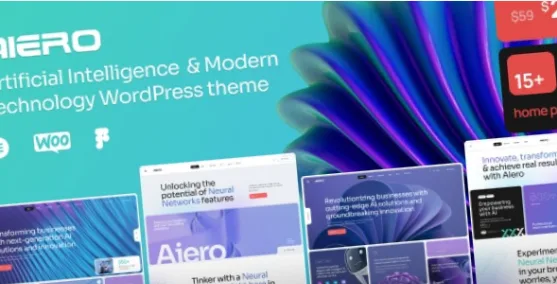 Aiero AI Agency & Technology WordPress Theme
