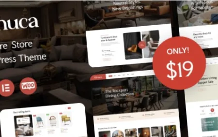 Aunuca (v1.0.1) Furniture Store WordPress Theme