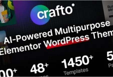 Crafto (v1.3) AI-Powered Multipurpose WordPress Theme