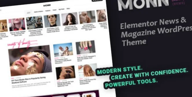 Monn Elementor News & Magazine WordPress Theme