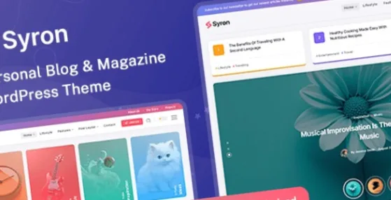 Syron Personal Blog & Magazine WordPress Theme