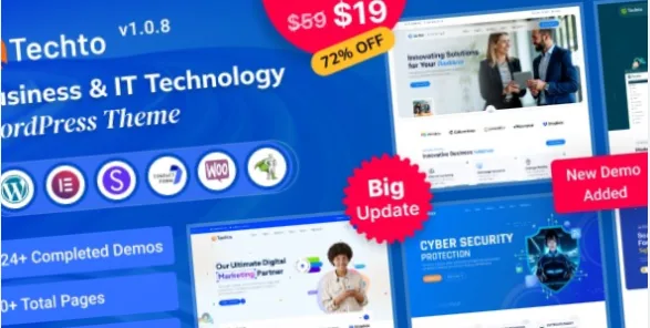 Techto Business & IT Technology WordPress Theme