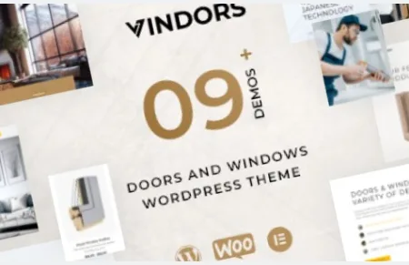 Vindors (v1.1.1) Windows & Doors Company WordPress Theme