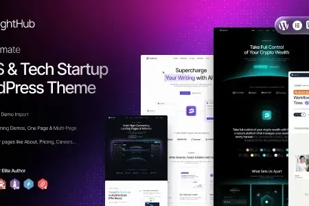 v1.0.3 BrightHub – SaaS & Tech Startup WordPress Theme