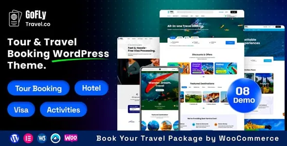 Gofly – Tour Booking and Travel Agency WordPress Theme
