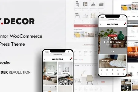MyDecor v1.5.8 Elementor WooCommerce WordPress Theme Nulled